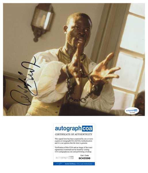 Djimon Hounsou Amistad Signed Autograph 8x10 Photo ACOA
