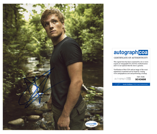 Josh Hutcherson Hunger Games Signed Autograph 8x10 Photo ACOA