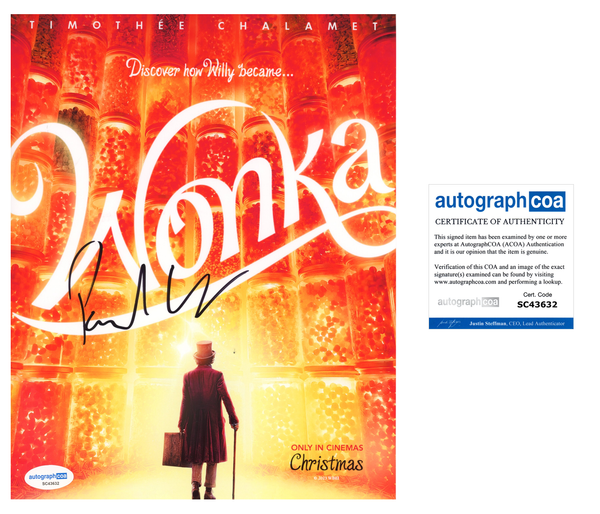 Paul King Wonka Signed Autograph 8x10 Photo ACOA