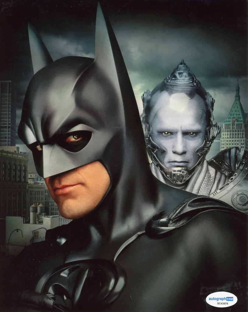 George Clooney Batman Signed Autograph 8x10 Photo ACOA | Outlaw Hobbies ...