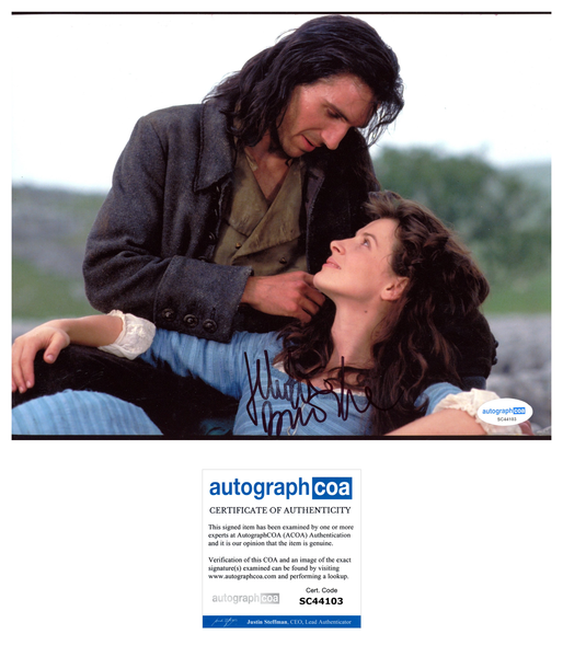 Juliette Binoche Wuthering Heights Signed Autograph 8x10 Photo ACOA