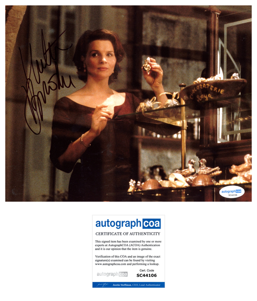 Juliette Binoche Chocolat Signed Autograph 8x10 Photo ACOA