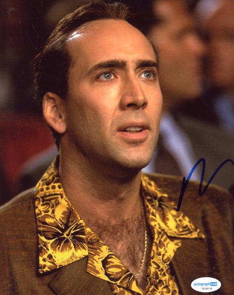 Nicolas Cage Snake Eyes Signed Autograph 8x10 Photo ACOA