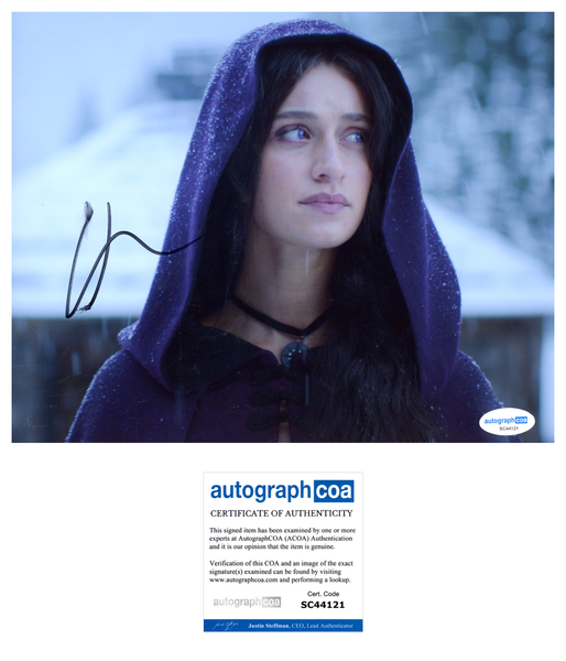 Anya Chalotra Witcher Signed Autograph 8x10 Photo ACOA