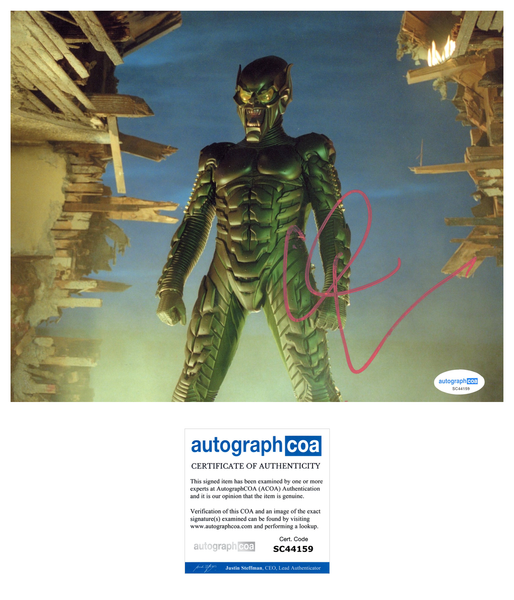 Willem Dafoe Spider-Man Signed Autograph 8x10 Photo ACOA