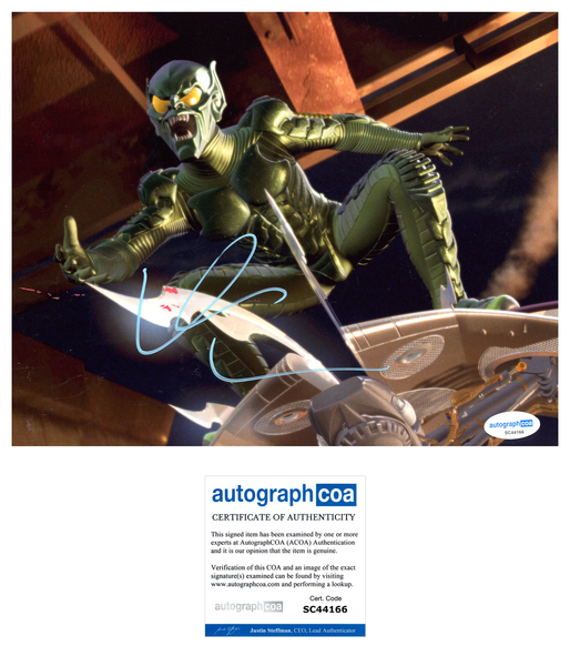 Willem Dafoe Spider-Man Signed Autograph 8x10 Photo ACOA