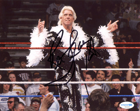 Ric Flair WWE Signed Autograph 8x10 Photo ACOA