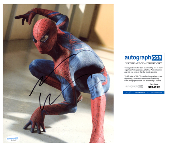 Andrew Garfield Spiderman Signed Autograph 8x10 Photo ACOA