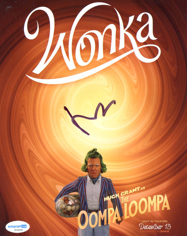 Hugh Grant Wonka Signed Autograph 8x10 Photo ACOA
