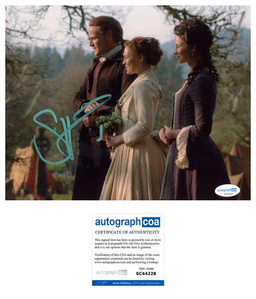 Sam Heughan Outlander Signed Autograph 8x10 Photo ACOA