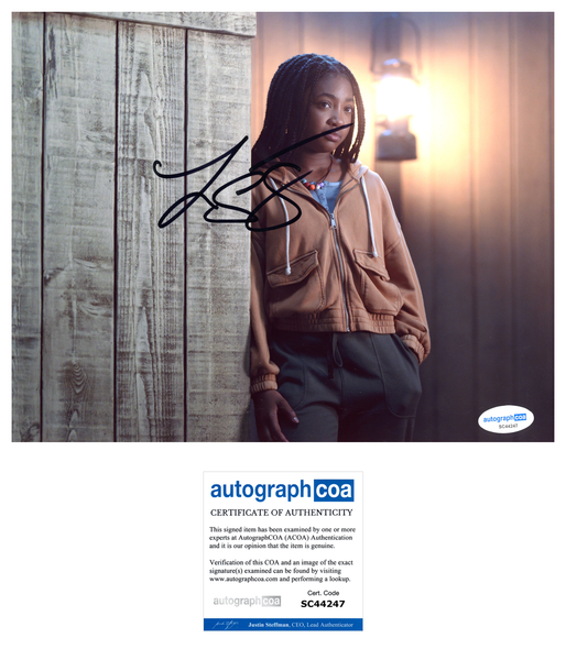 Leah Jeffries Percy Jackson Signed Autograph 8x10 Photo ACOA