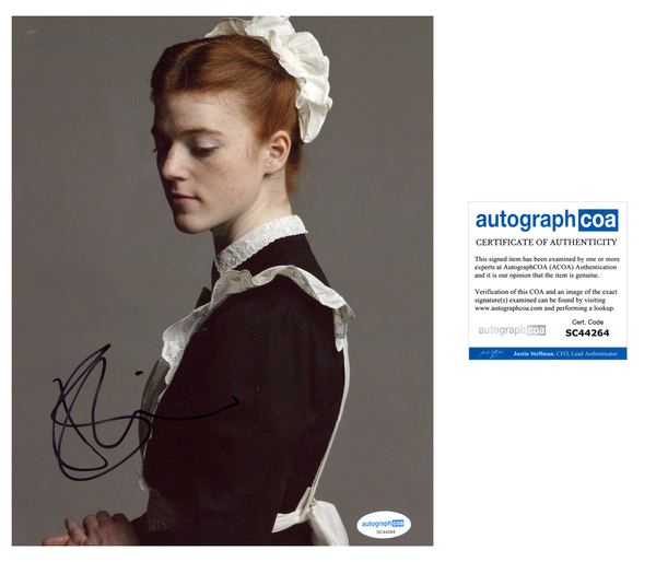 Rose Leslie Downton Abbey Signed Autograph 8x10 Photo ACOA