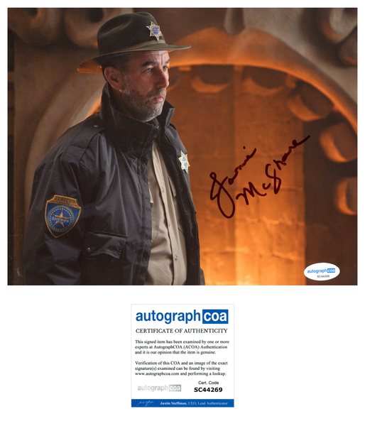 Jamie McShane Wednesday Signed Autograph 8x10 Photo ACOA