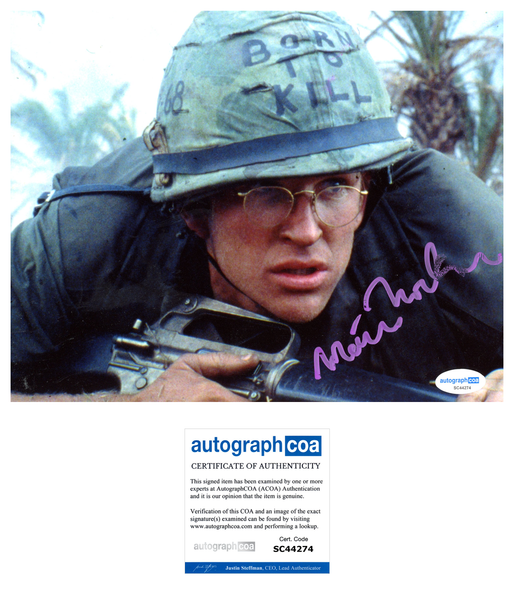 Matthew Modine Full Metal Jacket Signed Autograph 8x10 Photo ACOA