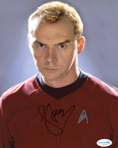 Simon Pegg Star Trek Signed Autograph 8x10 Photo ACOA60