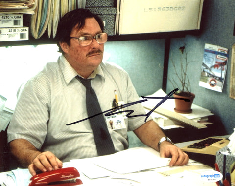 Stephen Root Office Space Signed Autograph 8x10 Photo ACOA