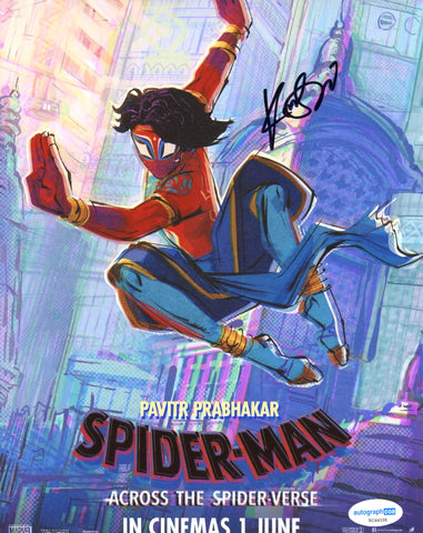 Karan Soni Across The Spider-Verse Signed Autograph 8x10 Photo ACOA50.