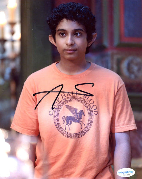 Aryan Simhadri Percy Jackson Signed Autograph 8x10 Photo ACOA