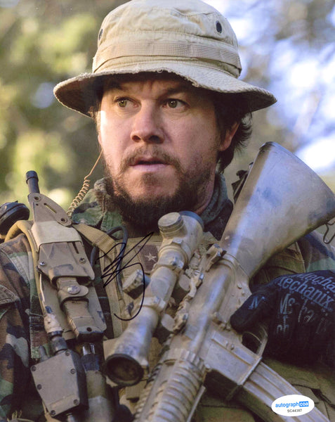 Mark Wahlberg Lone Survivor Signed Autograph 8x10 Photo ACOA