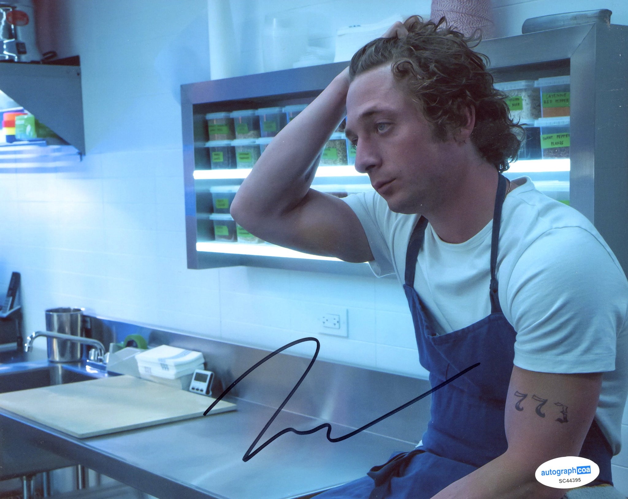 Jeremy Allen White The Bear Signed Autograph 8x10 Photo ACOA