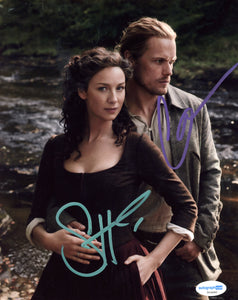 Caitriona Balfe Sam Heughan Outlander Signed Autograph 8x10 Photo ACOA