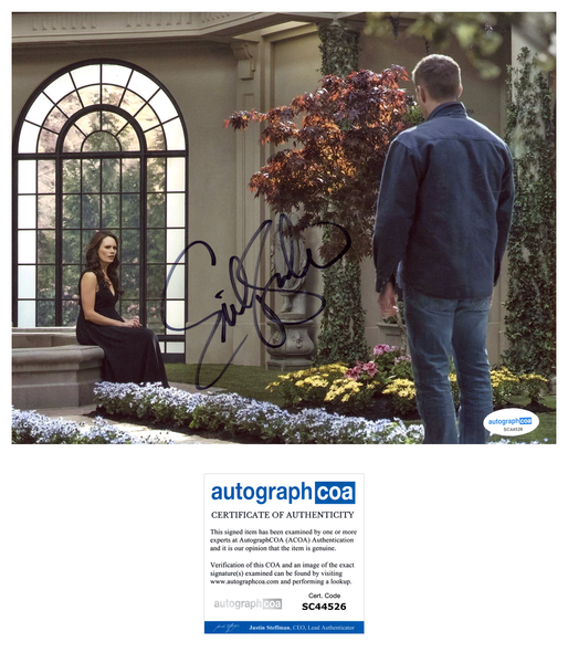 Emily Swallow Supernatural Signed Autograph 8x10 Photo ACOA