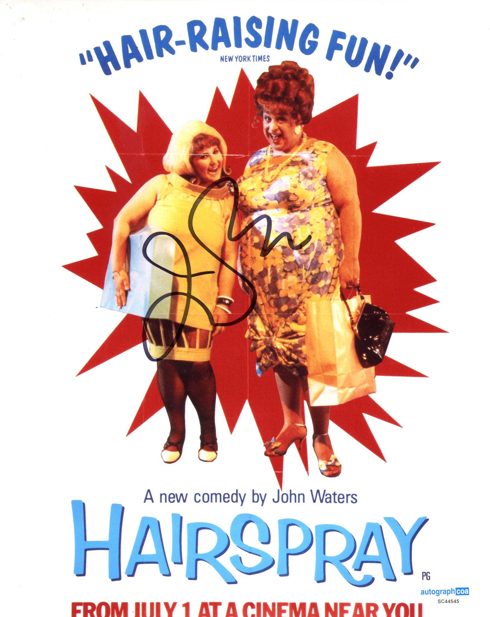 John Waters Hairspray Signed Autograph 8x10 Photo ACOA