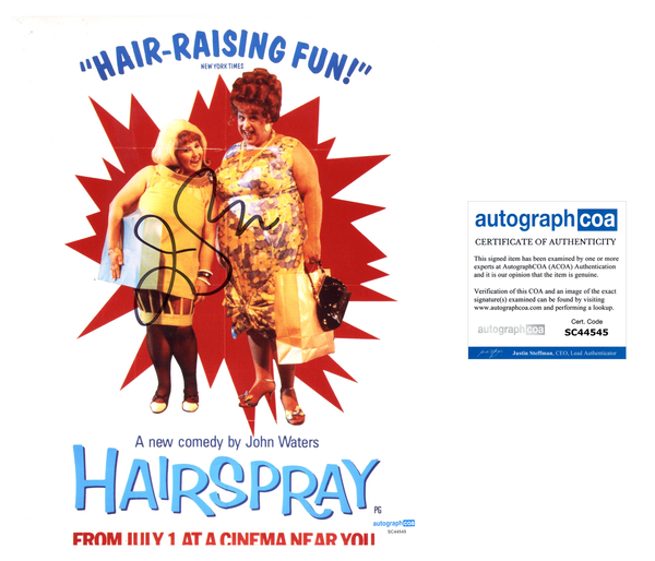 John Waters Hairspray Signed Autograph 8x10 Photo ACOA