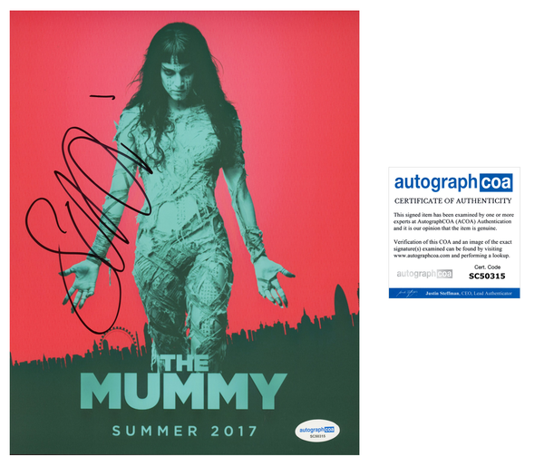 Sofia Boutella Mummy Signed Autograph 8x10 Photo ACOA