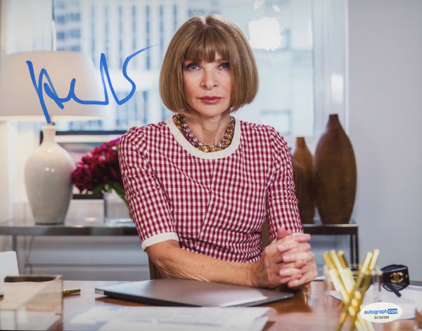 Anna Wintour Vogue Signed Autograph 8x10 Photo ACOA