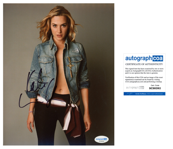 Kate Winslet Sexy Signed Autograph 8x10 Photo ACOA