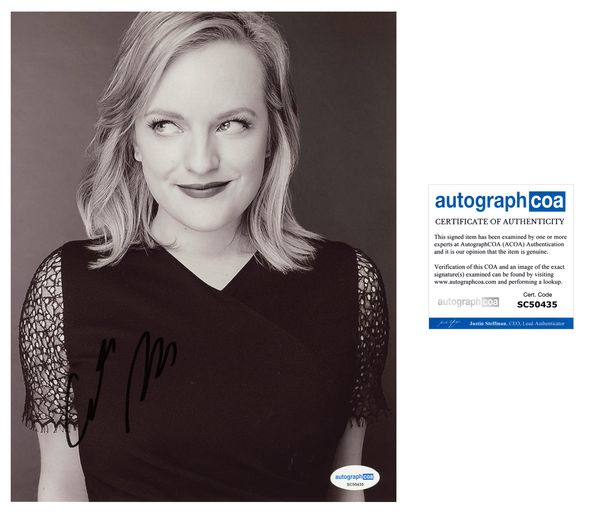 Elisabeth Moss Handmaid's Tale Signed Autograph 8x10 Photo ACOA