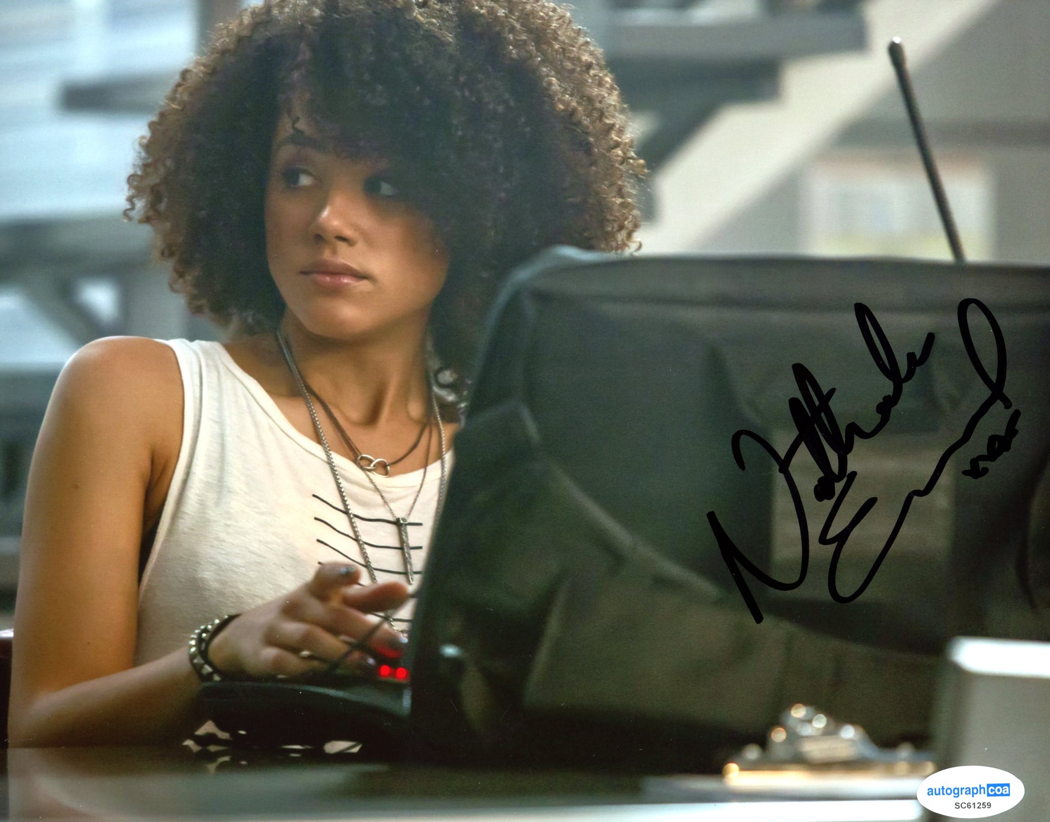 Nathalie Emmanuel Fast and Furious Signed Autograph 8x10 Photo ACOA