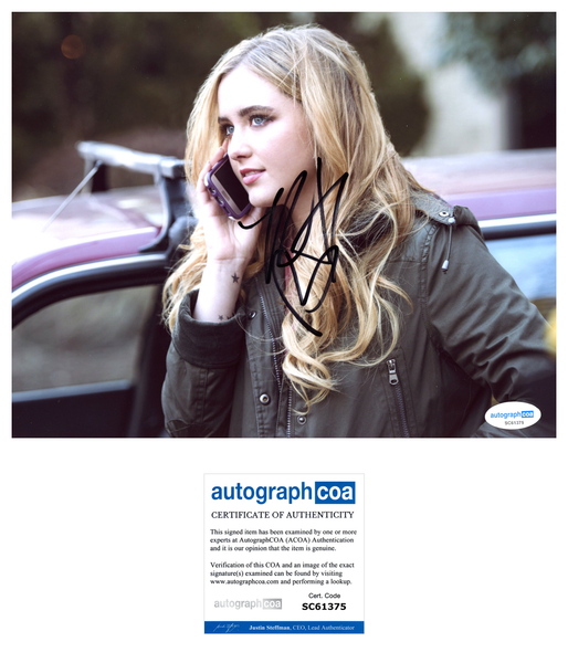 Kathryn Newton Supernatural Signed Autograph 8x10 Photo ACOA