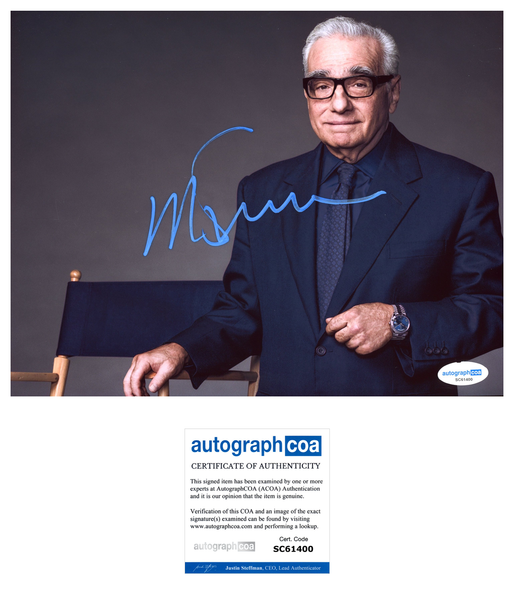Martin Scorsese Signed Autograph 8x10 Photo ACOA