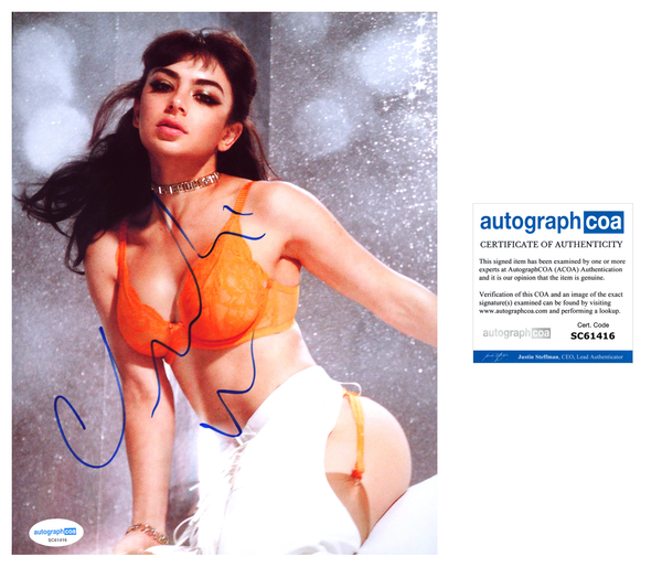 Charli XCX Sexy Signed Autograph 8x10 Photo ACOA