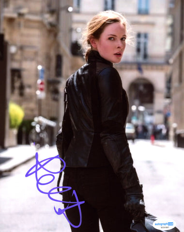 Rebecca Ferguson Mission Impossible Signed Autograph 8x10 Photo ACOA