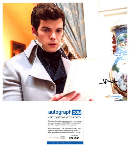 Luke Newton Bridgerton Signed Autograph 8x10 Photo ACOA
