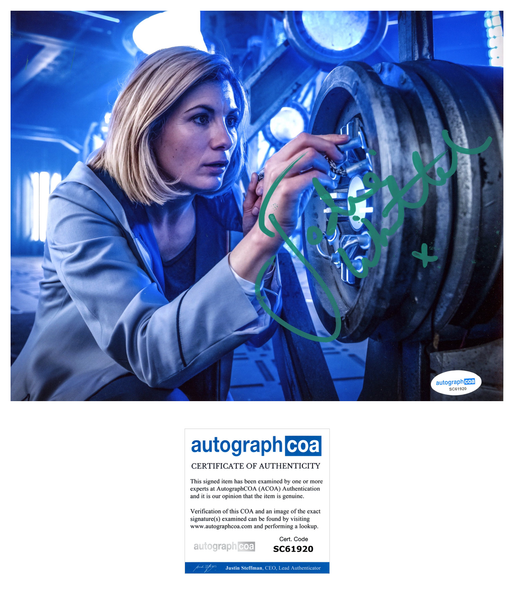 Jodie Whittaker Doctor Who Signed Autograph 8x10 Photo ACOA