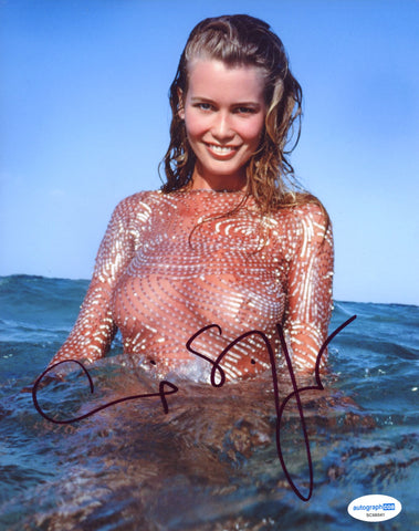Claudia Schiffer Sexy Signed Autograph 8x10 Photo ACOA