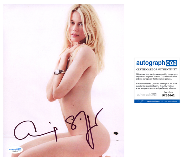 Claudia Schiffer Sexy Signed Autograph 8x10 Photo ACOA