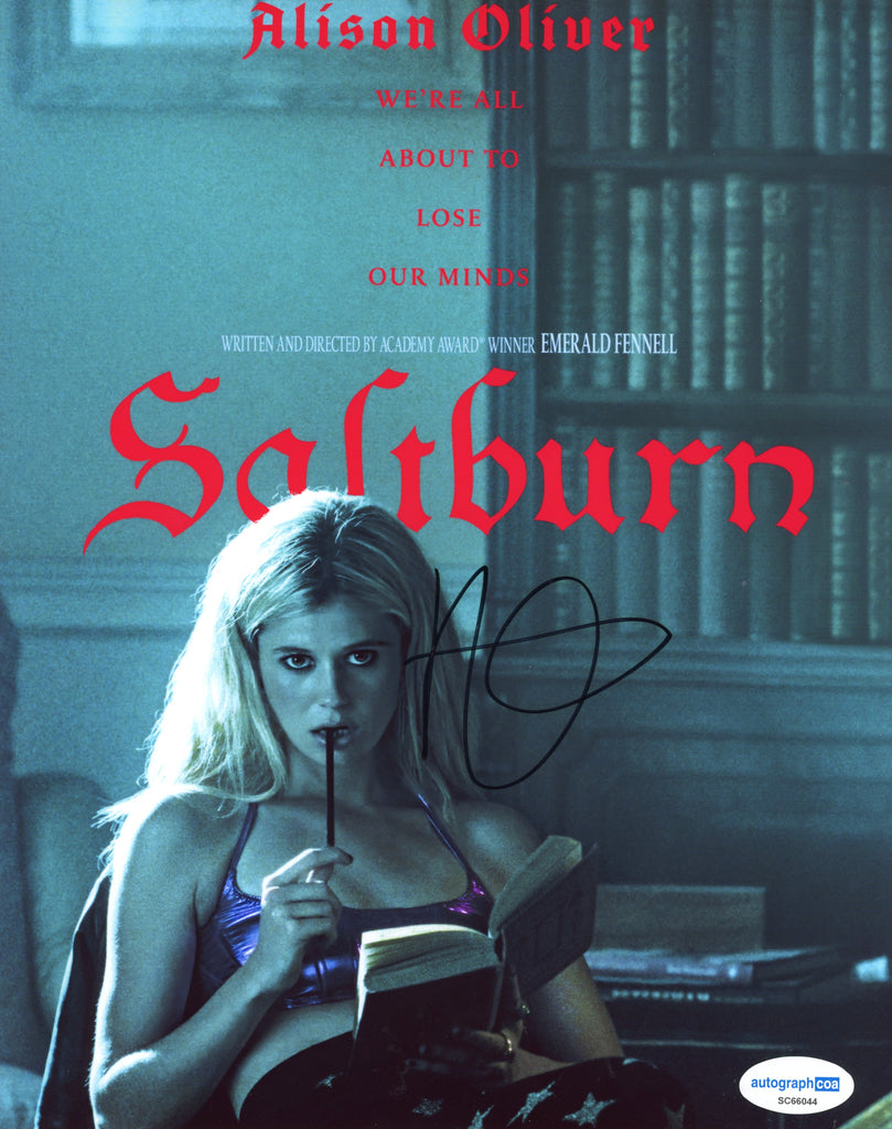 Alison Oliver Saltburn Signed Autograph 8x10 Photo ACOA Outlaw Alison Oliver Saltburn Signed Autograph 8x10 Photo ACOA Outlaw