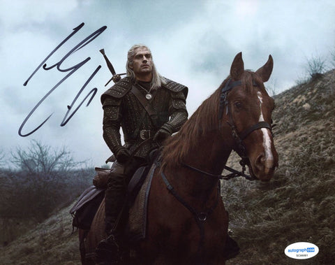 Henry Cavill The Witcher Signed Autograph 8x10 Photo ACOA