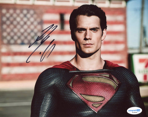 Henry Cavill Superman Signed Autograph 8x10 Photo ACOA