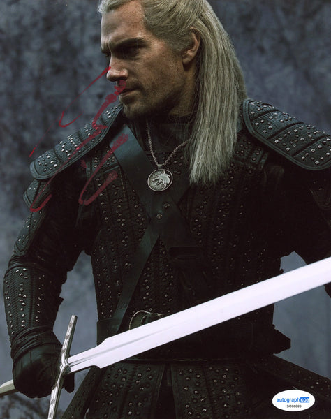 Henry Cavill The Witcher Signed Autograph 8x10 Photo ACOA