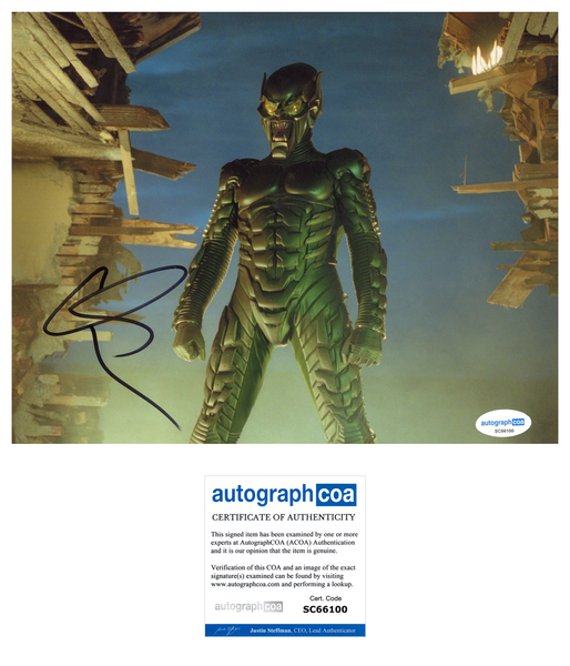 Willem Dafoe Spider-Man Signed Autograph 8x10 Photo ACOA