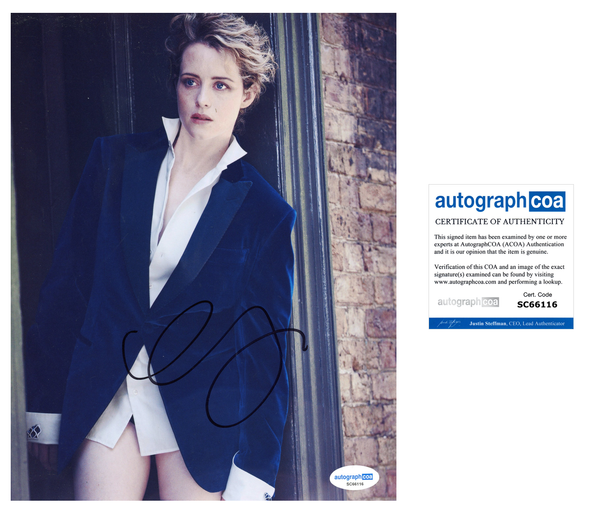 Claire Foy Sexy Signed Autograph 8x10 Photo ACOA