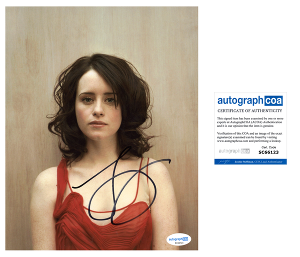 Claire Foy Sexy Signed Autograph 8x10 Photo ACOA