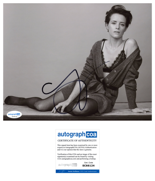 Claire Foy Sexy Signed Autograph 8x10 Photo ACOA