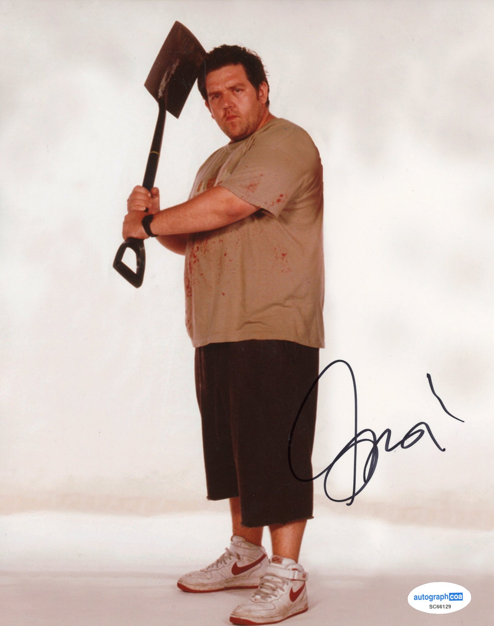 Nick Frost Shaun of the Dead Signed Autograph 8x10 Photo ACOA